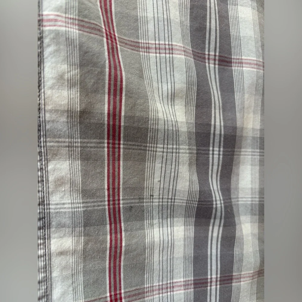 3/$30 Carhartt Men's Relaxed Fit Plaid Short Sleeve Button-Down Shirt size large - Picture 3 of 6